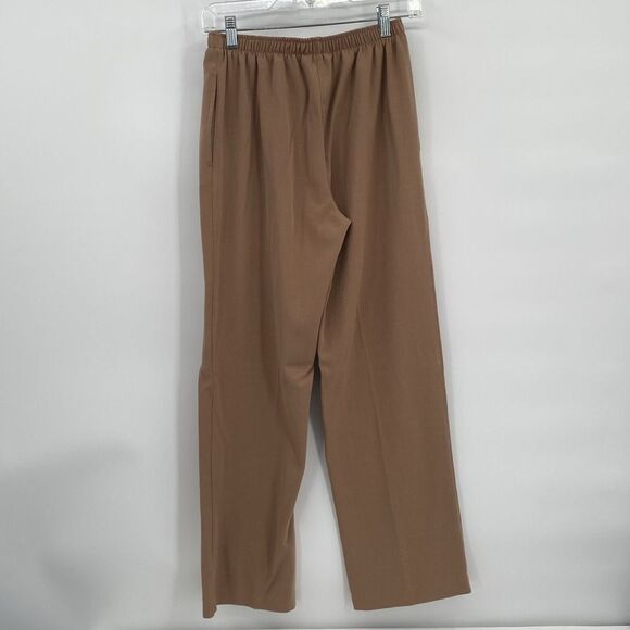 Draper's and Damon's Petites Brown Elastic Waist Straight Leg PS Petite Small - Picture 6 of 9
